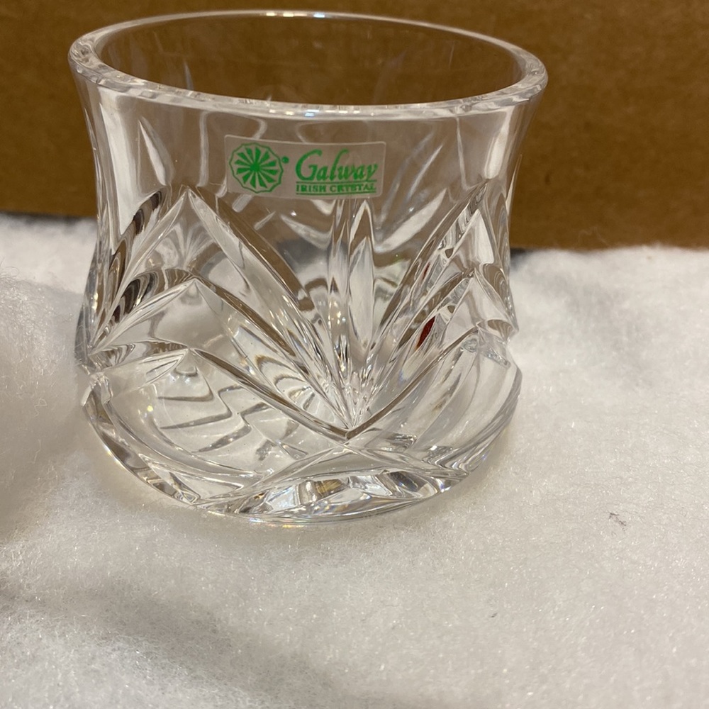 Galway Irish crystal. 24% lead crystal votive